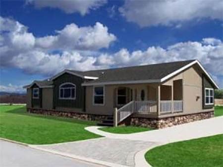 New Manufactured home with nice roof lines and carport on private land in California